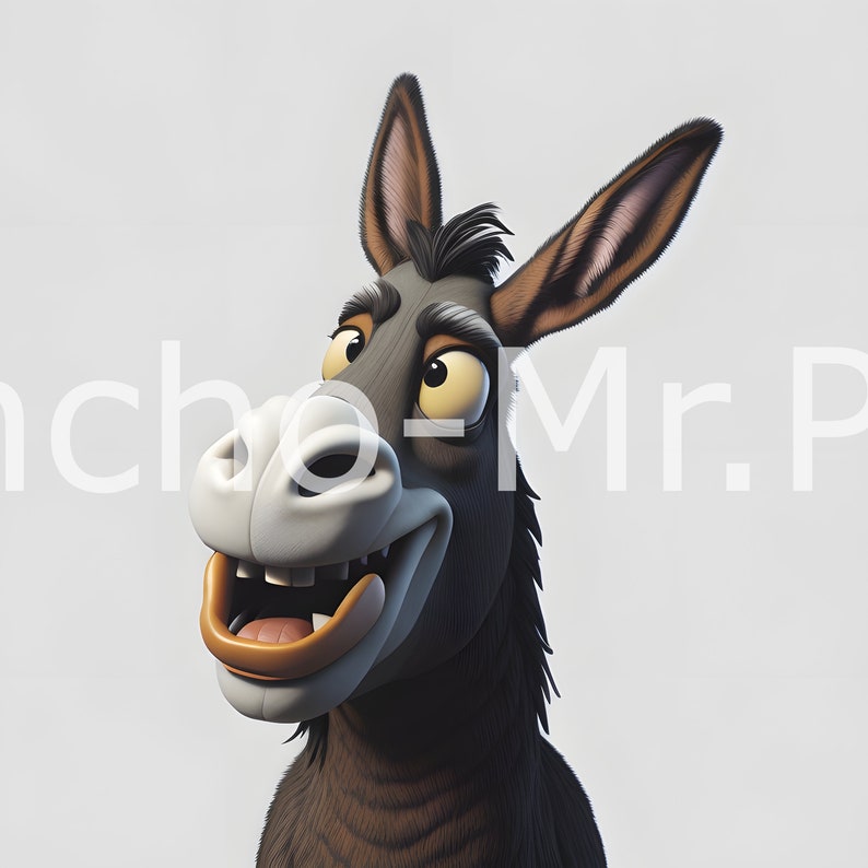 Donkey Clipart Svg Png Picture, Animal Face Svg Clipart of a Donkey ...