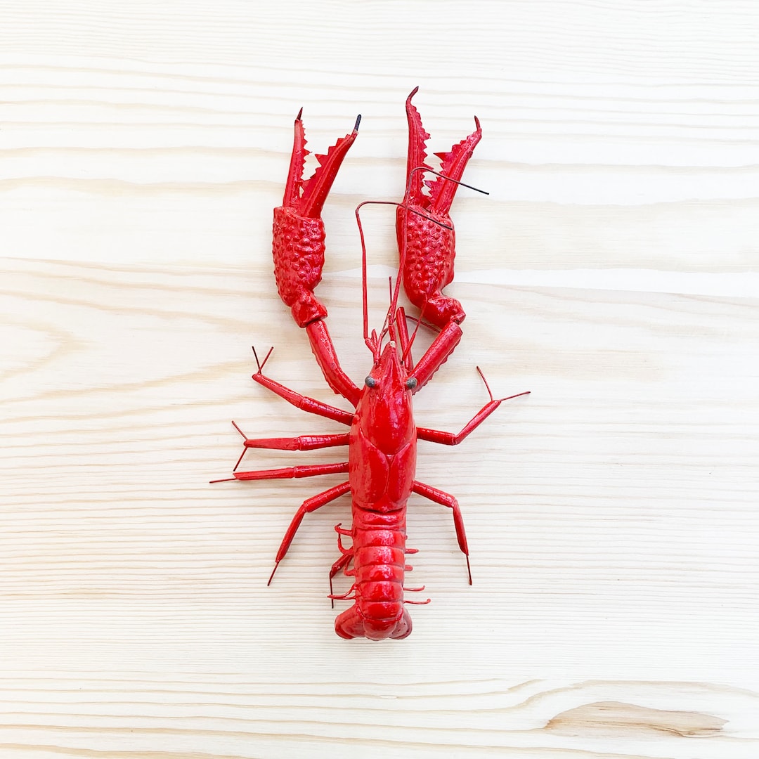 Lobster, Bug Handmade Clay Animals Figurine Realistic