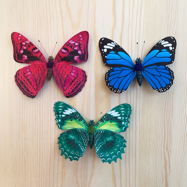 Bug magnet, Butterfly Wall Sticker, Wall Home Decor, Butterfly Fridge Magnets, Butterfly Home Decorations, Butterfly Magnetic Decor.