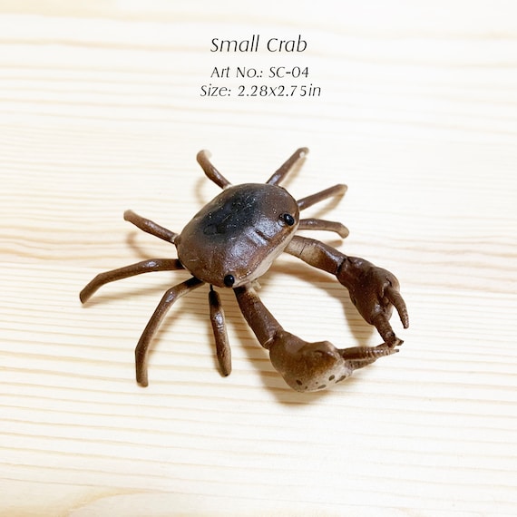 小さな粘土製のカニのマグネット、リアルな動物の置物 - Etsy 日本