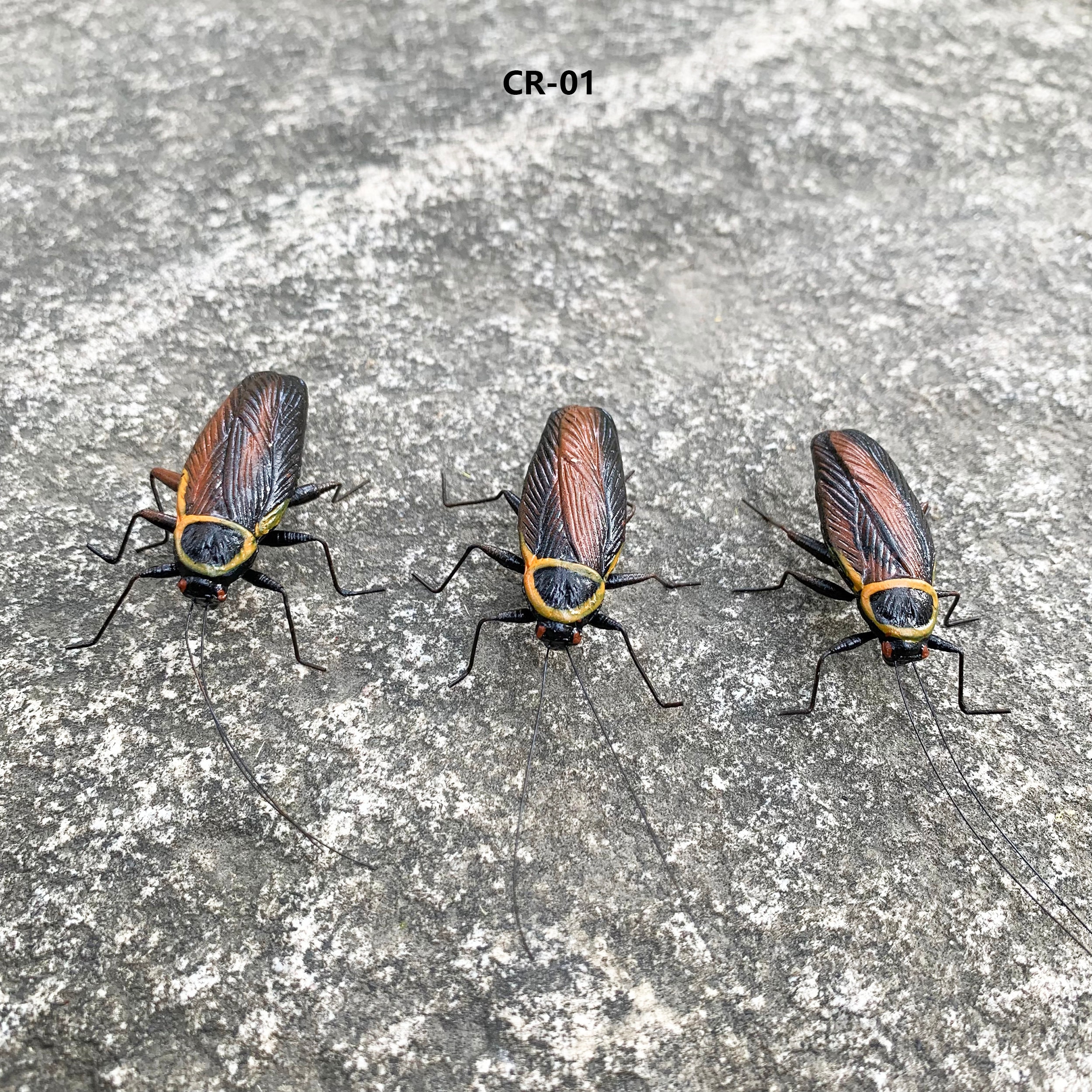 Cockroach Cley Model Cockroach, 3PCS/1SET, Bug Magnet, Handmade Clay Magnet Insect, Figurine ...