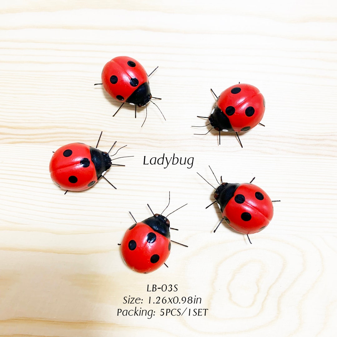 Ladybug, Bug Small Size Handmade Clay Insect Figurine