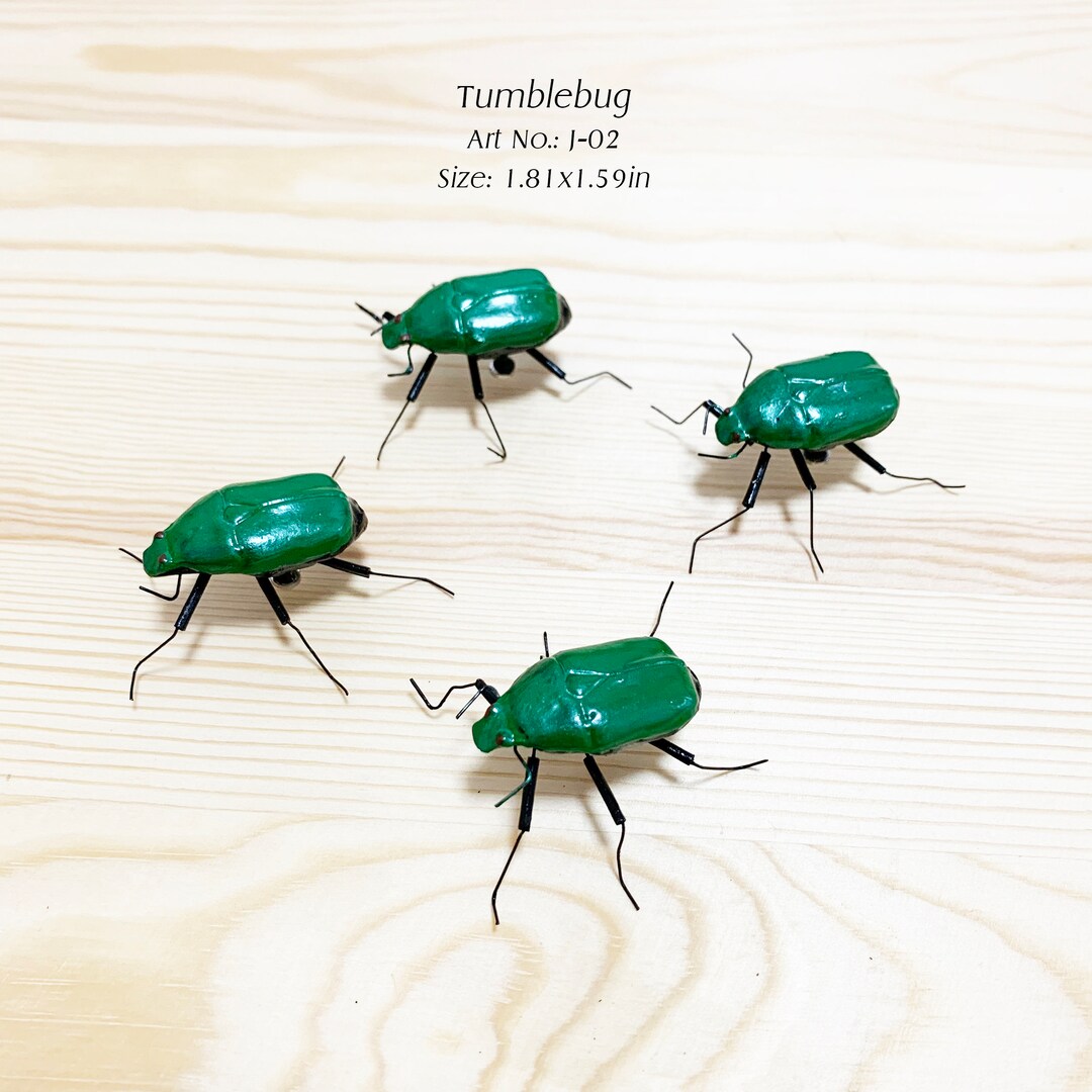 Tumblebug, 3PCS/1SET, Bug Handmade Clay Insect, Figurine