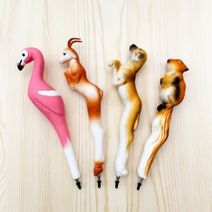 3D Animal Sculpture Ballpoint Pen: Handmade Kids Stationery