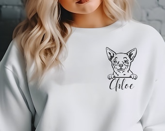 Customized Dog Sweatshirt, Dog mom, Pet Mom, Dog mom gift, Personalized Dog Sweatshirt, Custom Dog Shirt