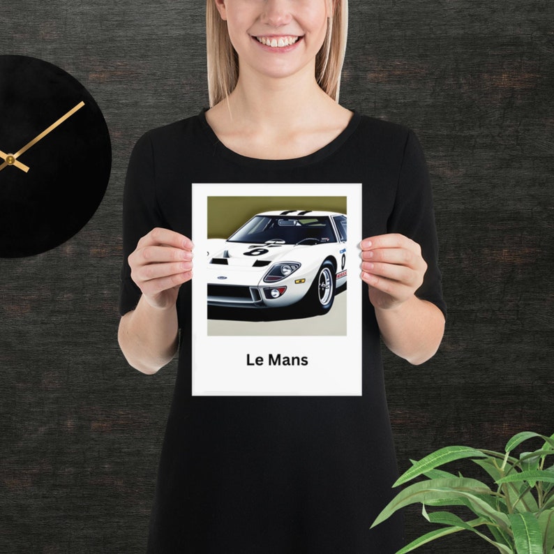 Le Mans Poster GT40 Artwork Wall Art Original Design - Etsy