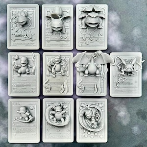 3d pokemon cards etsy 3D Wooden Pokemon Trading Card Replica Laser Cut Multi-Layered Collect –  Senpai3D
