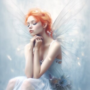 25 Magical Fairies, Enchanted Fairy digital clipart, digital download, PNG, Commercial Use