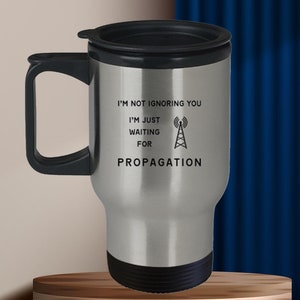 Ham Radio Travel Mug,Ham Radio Gift Ideas,Gifts for Ham Radio Enthusiast, Amateur Radio Novelty Cup for Men and Women,Ham Radio Operator Cup