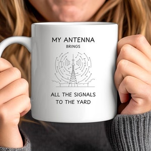 Ham Radio Mug, Ham Radio Operator Mug, Ham Radio Gift Ideas, Gifts for Ham Radio Enthusiast, Funny Amateur Radio Novelty Cup for Women