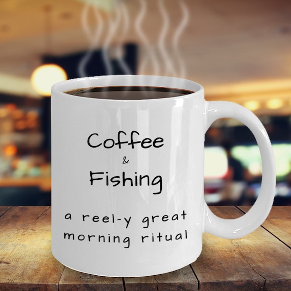 Fishing Coffee Mug, Gifts for Fisherman Who Has Everything, Gift