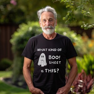 Halloween Ghost T-Shirt, Boo Sheet T-Shirt, Funny Halloween Tee Shirt for Man or Woman, Gift for Him or Her, Apparel Gifts for Ghost Lover