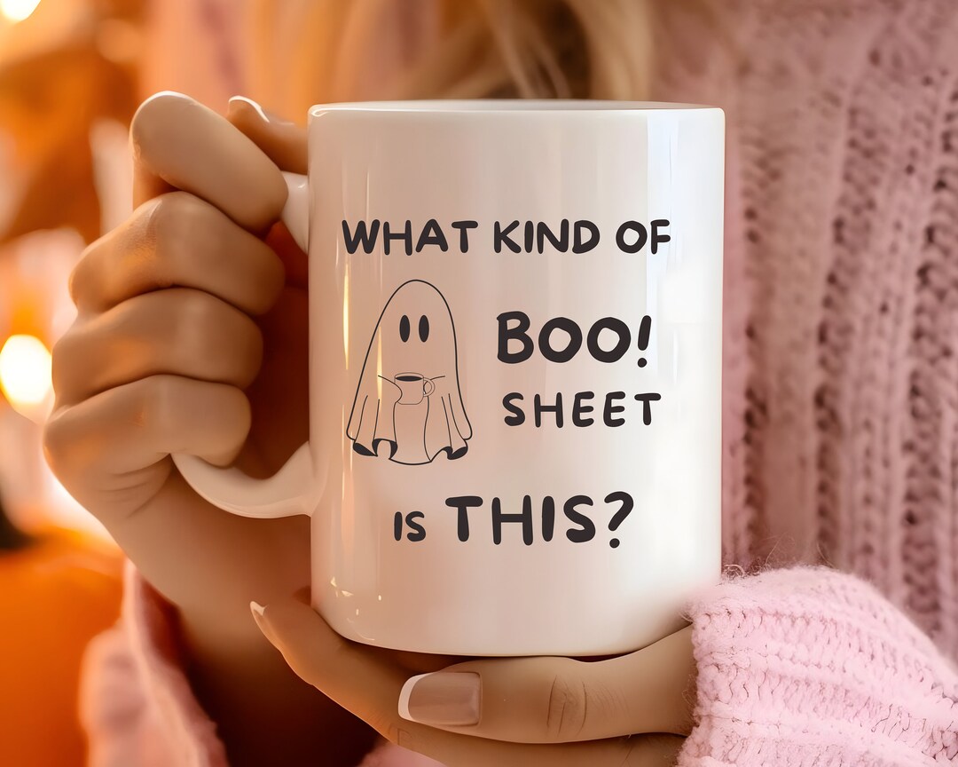 Boo Sheet Mug, Halloween Ghost Mug, Funny Halloween Coffee Cup, Gift ...