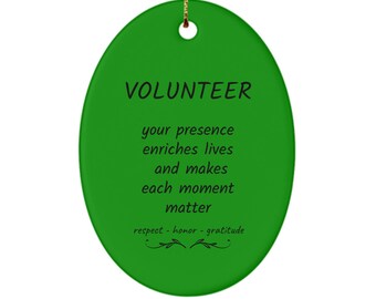 Volunteer Ornament, Volunteer Appreciation Gifts, Volunteer Gift, Gift Ideas for Volunteers, Volunteer Thank You Gifts, Keepsake Ornament