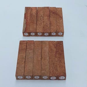 Amboyna Burl Wood Blanks – Exotic Pen Turning Blanks (3x3x18cm)