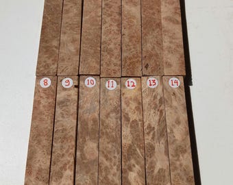 Phoebe Burl Pen Blank | Exotic Tropical Hardwood (3x3x18cm, Unstabilized)