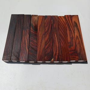 Bloco de madeira de jacarandá para caneta | Madeira exótica para torneamento e projetos artesanais