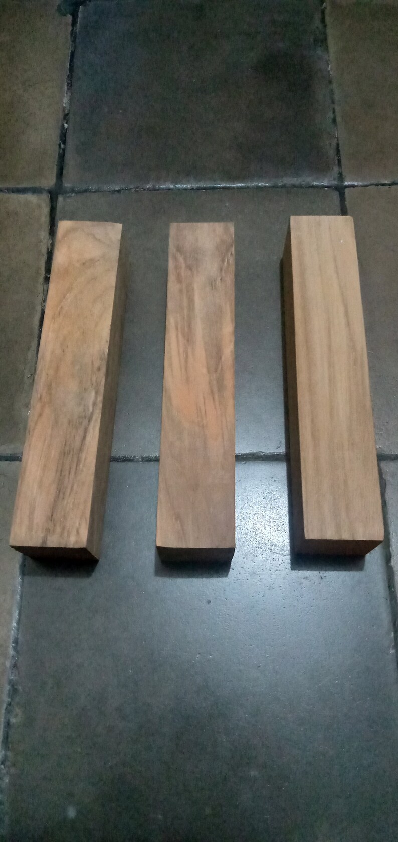 Teak Wood Block Natural Teak Wood Teak Wood Turning Etsy