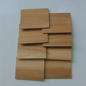 Thin Teak Wood for Craft, Board Craft Blank, Teak Wood Scraps, Small Wood Pieces, Wood Craft, Wood Turning, 5mm x 75mm x 100mm
