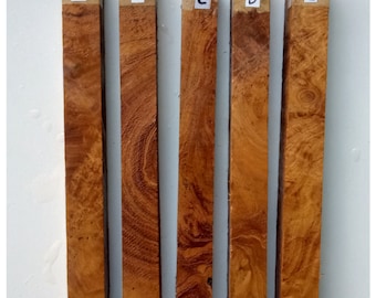 Teak Wood Pen Blank | Raw Wood Supplies | Java Teak Wood Scraps | Solid Teak Wood | Teak Wood Turning | Pen Turning Blank 20x2x2 (cm)