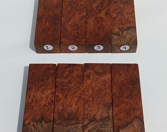 Exotic Bitti Burl Wood Block | Knife Handle Craft Blank
