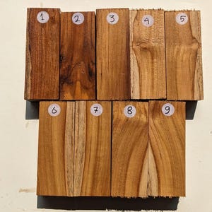 Natural Teak Wood Blank | Java Teak Wood | Teak Wood Scrap | Wood Turning Project | Exotic Teak Blocks | Wood Handle Blank | 15cmx5cmx5,5cm
