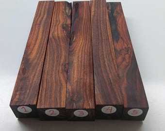 Sonokeling Rosewood Blanks 4x4x30cm Indian Rosewood Knife Handle Pen Turning Wood Set