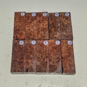 Exotic Ebony Burl Wood Block | Custom Handle Woodworking Blank | Wood Turning Craft Supplies 150x50x30mm