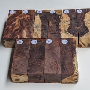 Tamarind Burl Wood: Heartwood Handle Blank, Woodworking Material