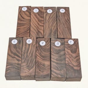 Rosewood Blank Exotic | Highly Figured Rosewood | Woodworking Project | Knife Handle Wood Blank | Wooden Blank Scrap |  15cmx5cmx3,5cm