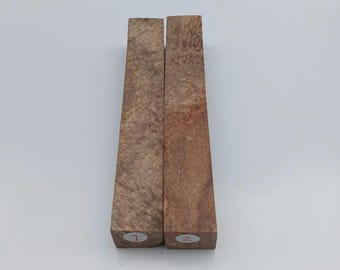 Amboyna Burl Wood Blank for Knife Handles, Exotic Narra Turning Wood