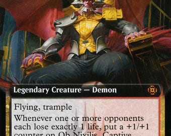 Ob Nixilis, Captive Kingpin MTG EDH Commander Deck! Rakdos Ping! - Etsy