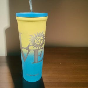 Engraved Supernatural Tumbler