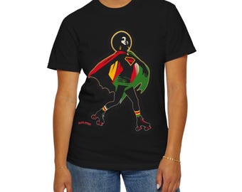 Skate Art T-Shirt, Unique Roller Skate Gift Tee