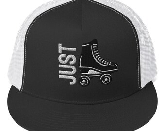Casquette de camionneur brodée pour patins à roulettes - Casquette de baseball classique pour les patineurs, les séances de patinage et cadeau pour les amateurs de patins à roulettes