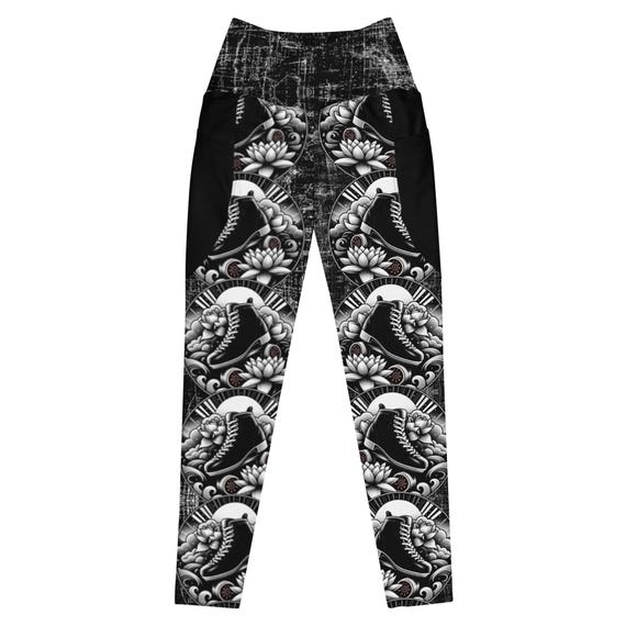 Rhythm Skater Crossover Leggings with Pockets – High-Waisted, Stretchy, & Stylish Roller Skate Apparel