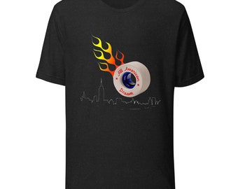 Unisex Roller Skate T-Shirt, All American Dream, Cotton Skate Party Tee