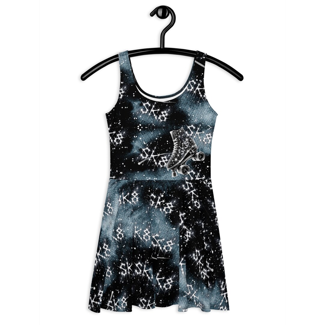 All the Stars Roller Skate Dress//roller Skater Dress, Roller Skate