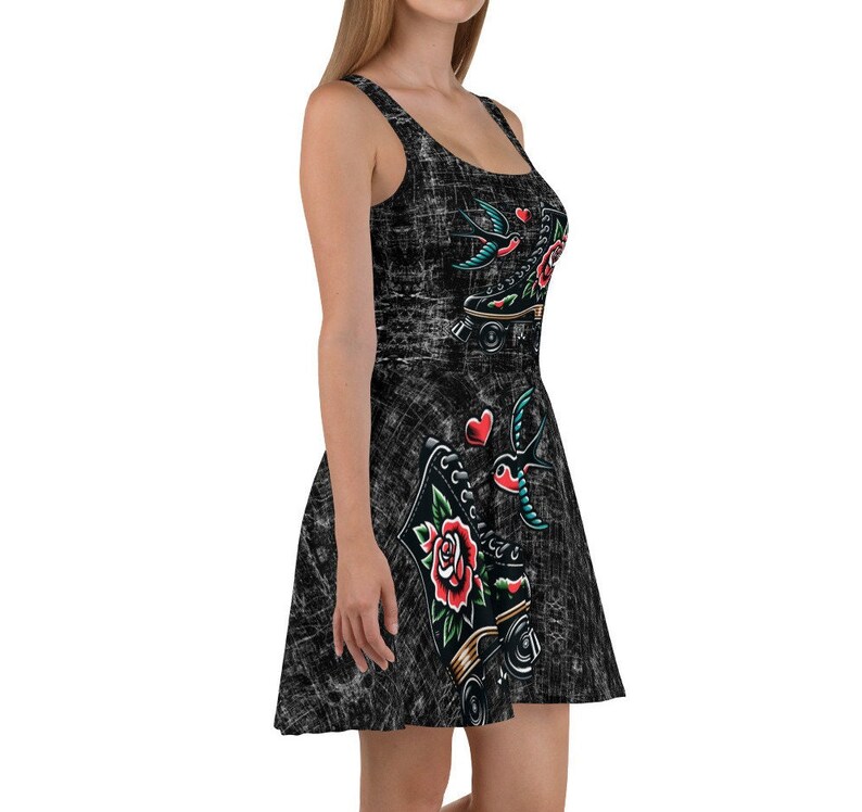 Fluid Skater Dress - Rose