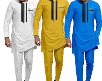 African Men's Clothing, Senator wears, Senator designs, matching pant and shirt, Men's clothing, Men's traditional wears, Danshiki