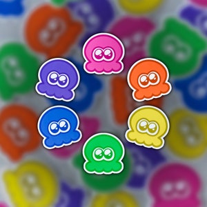 Splatoon Octopus Octoling Rainbow Vinyl Stickers