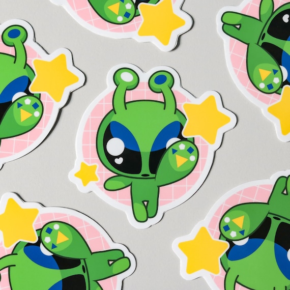 Ikea Alien Star Catcher Vinyl Sticker - Etsy