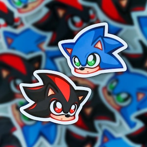 Sonic & Shadow Vinyl Stickers