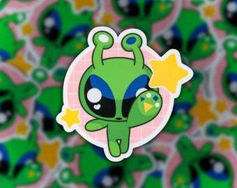 Ikea Alien Star Catcher Vinyl Sticker