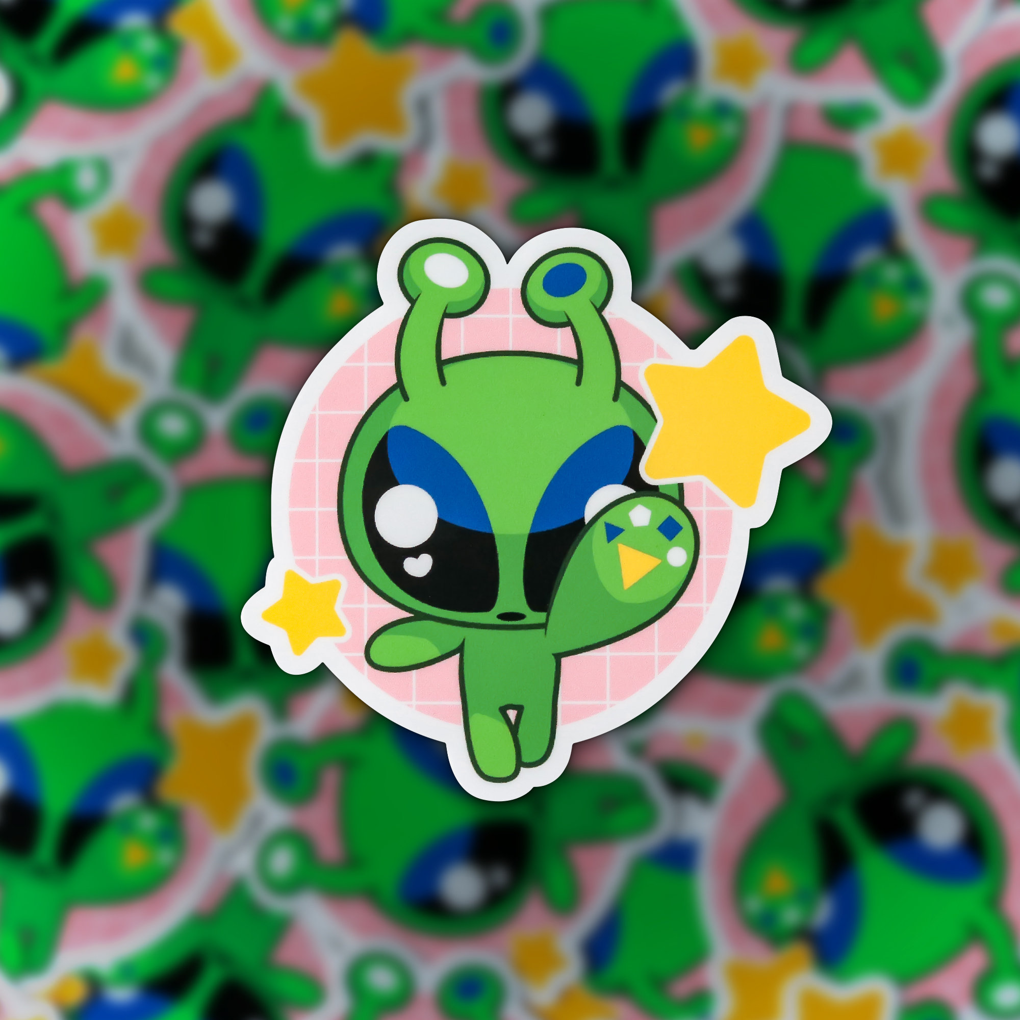 Ikea Alien Star Catcher Vinyl Sticker - Etsy