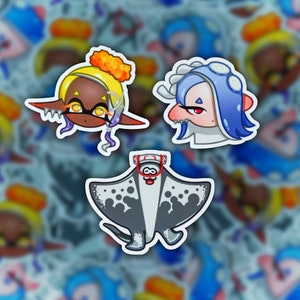 Splatoon 3 Idols Vinyl Stickers