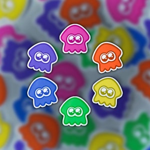 Splatoon Squid Inkling Rainbow Vinyl Stickers