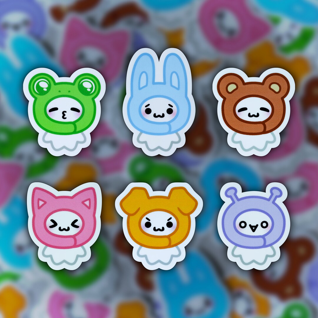 Animal Kaomoji / Emoticon / Emoji Vinyl Stickers Etsy