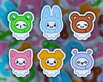 Animal Kaomoji / Emoticon Vinyl Stickers