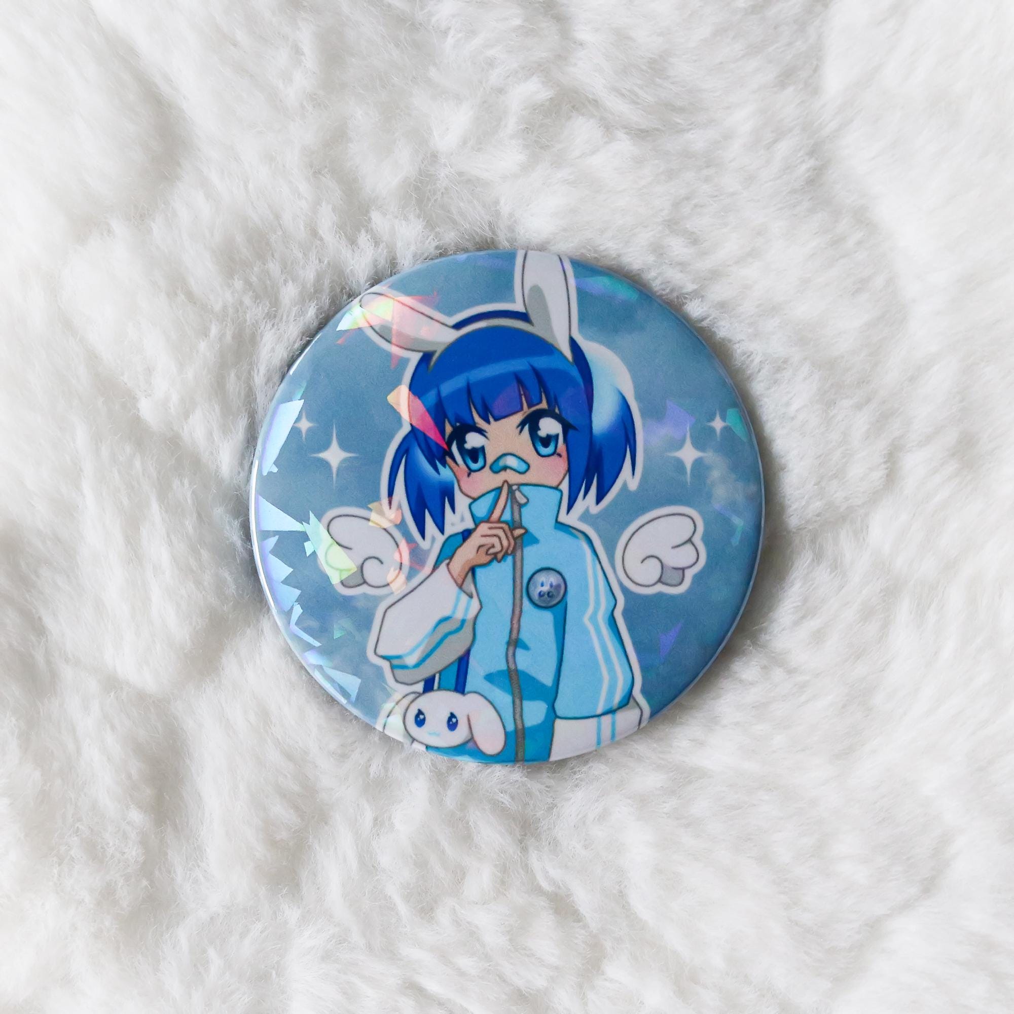 Tenshi Kaiwai Anime 58mm Pins / Badges / Buttons - Etsy